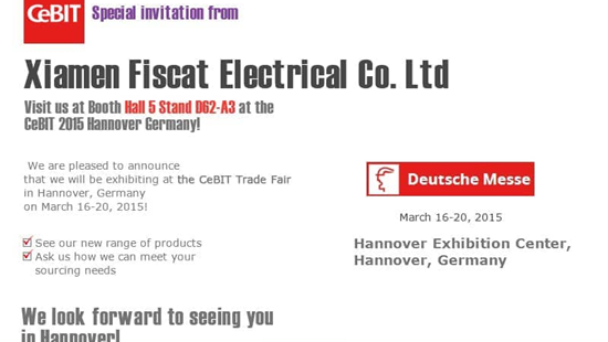 A Fiscat 2015. március 16-20. között kiállít a németországi Hannoverben megrendezett CeBIT kiállításon